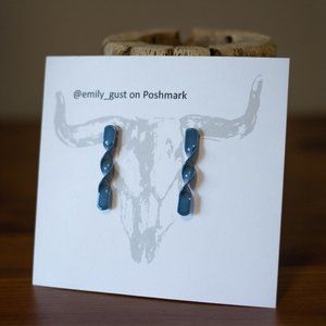 ✨ 3/$15✨ Retro Vintage Metal Twizzle Stud Earrings